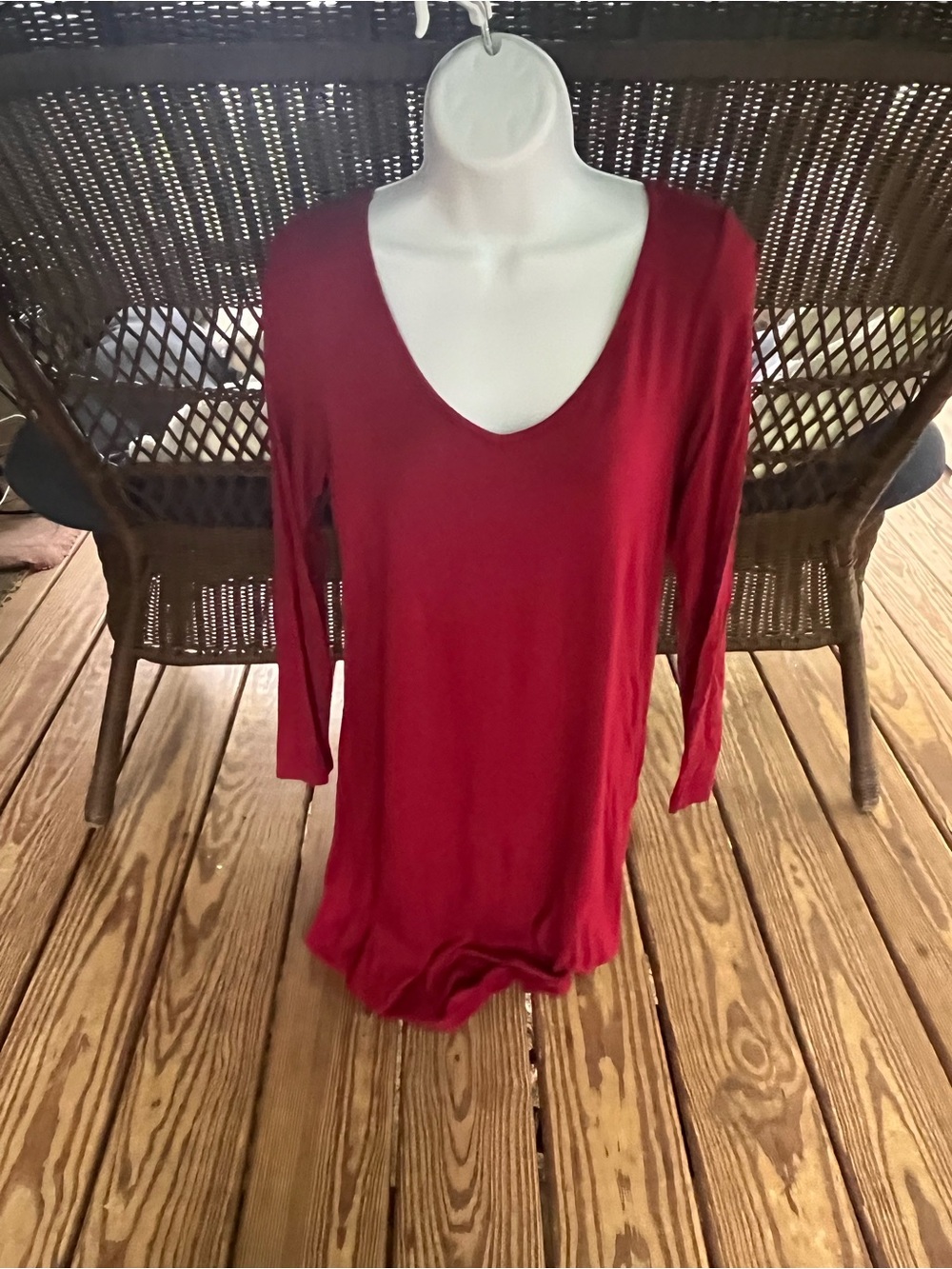 Women’s Long Sleeve Casual Loose Flowy Swing Dress